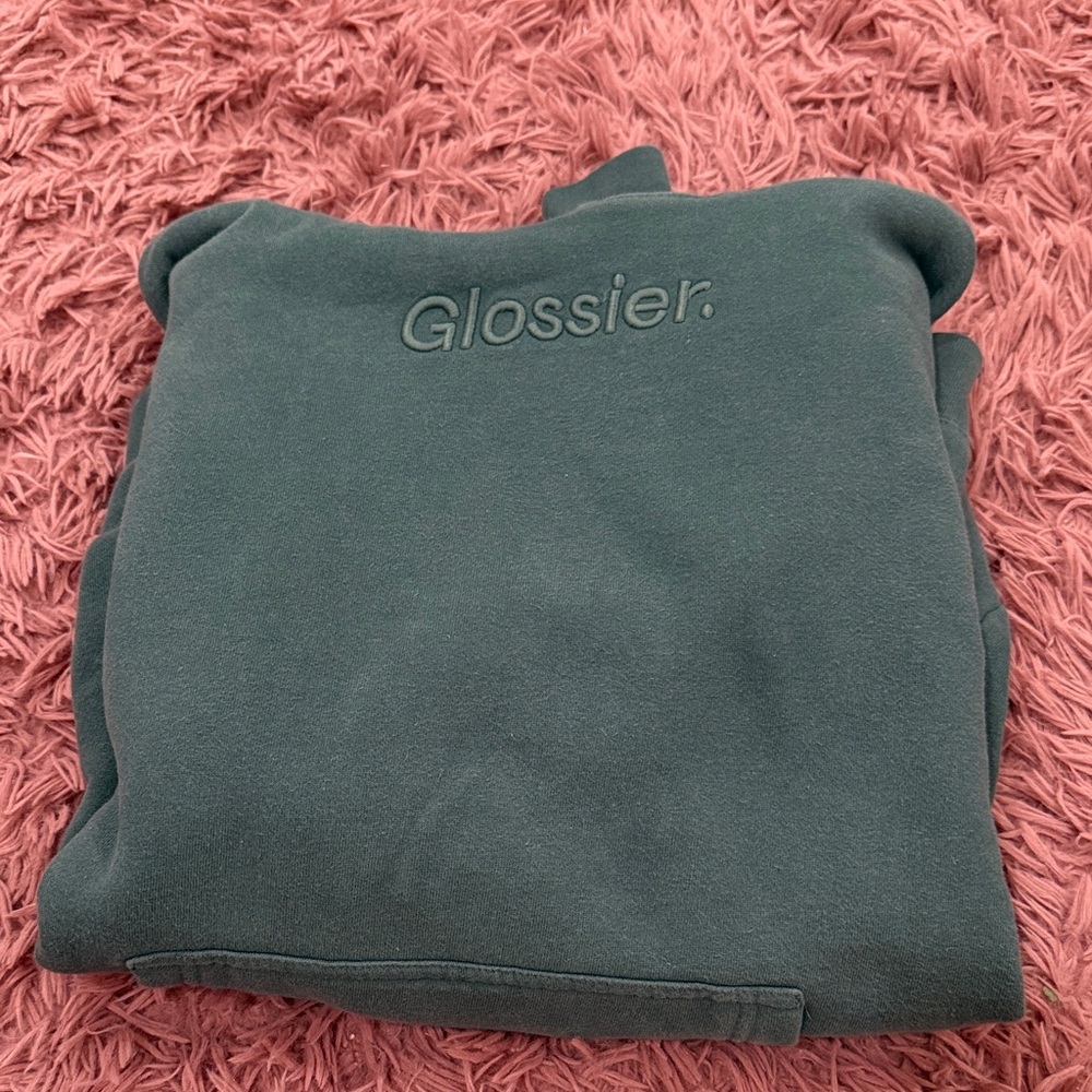Glossier women’s Dark Green hoodie
